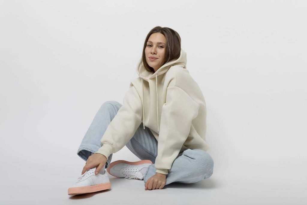 Sweatshirt, Leggings, and Sneakers