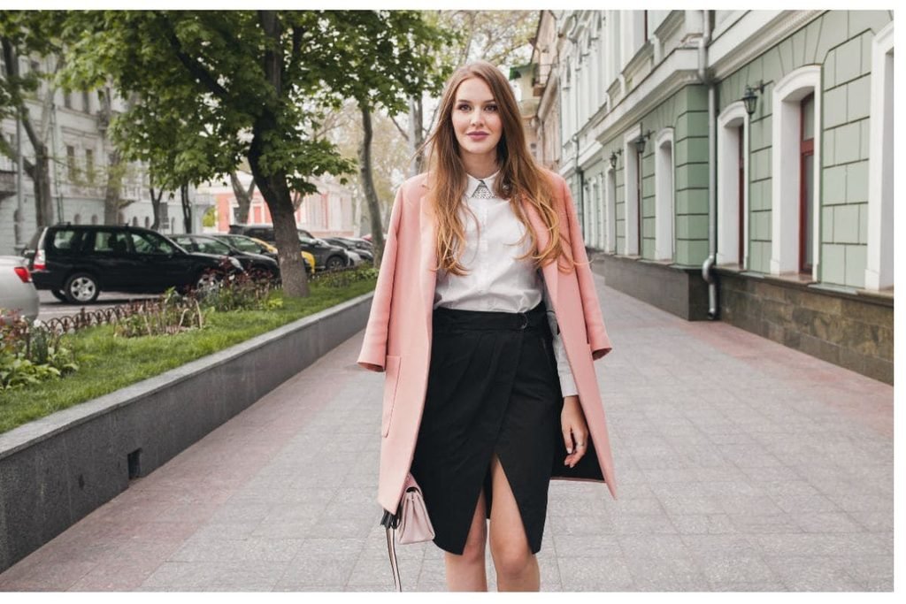 Oversized Blazer with a Mini Skirt