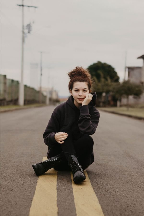 Hoodie With Ankle Boots