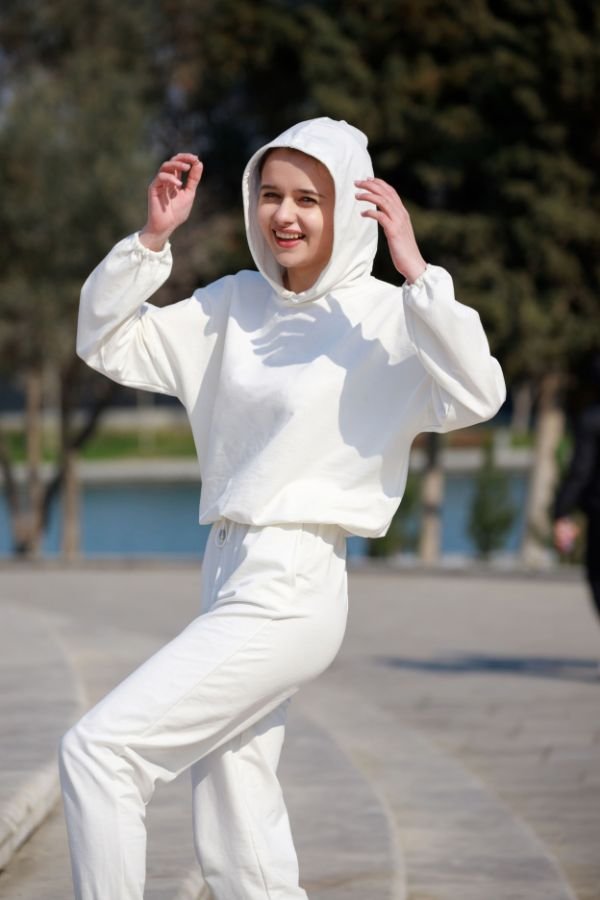 Monochrome Hoodie Outfit