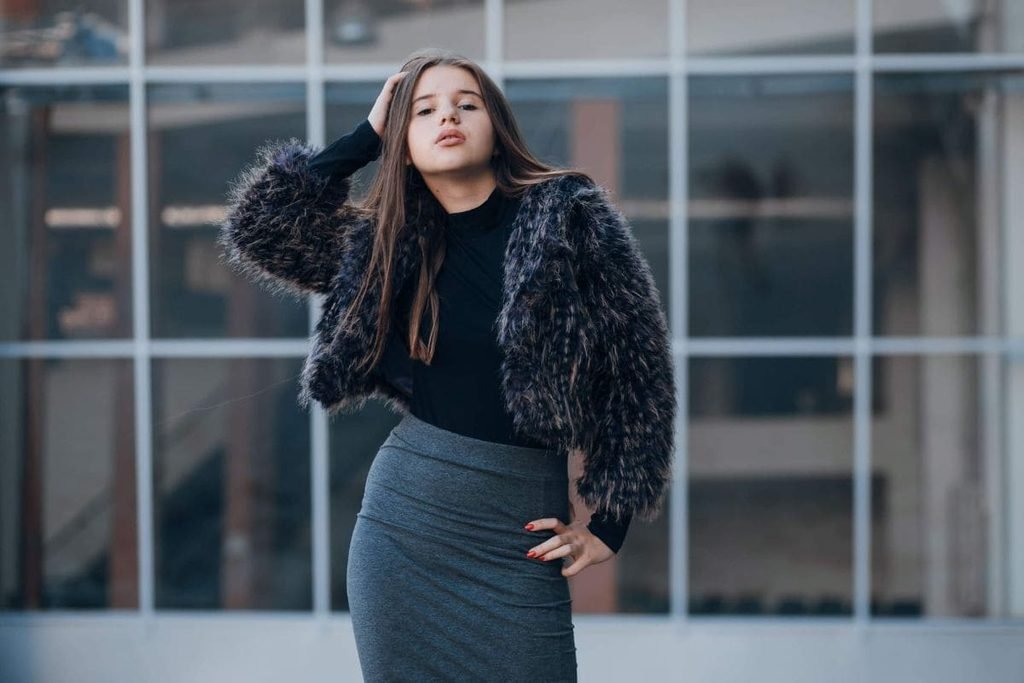 Midi Skirt and Chunky Sweater