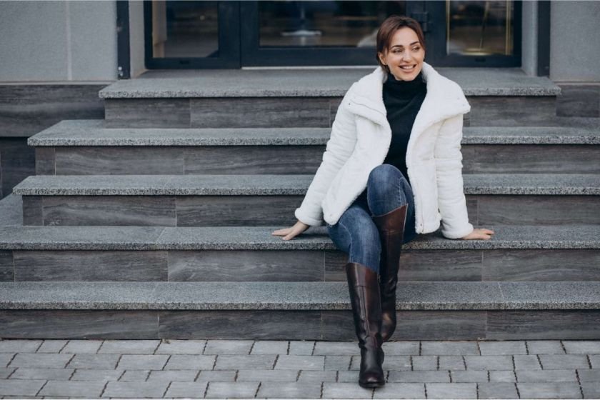 Blazer + Turtleneck + Trousers