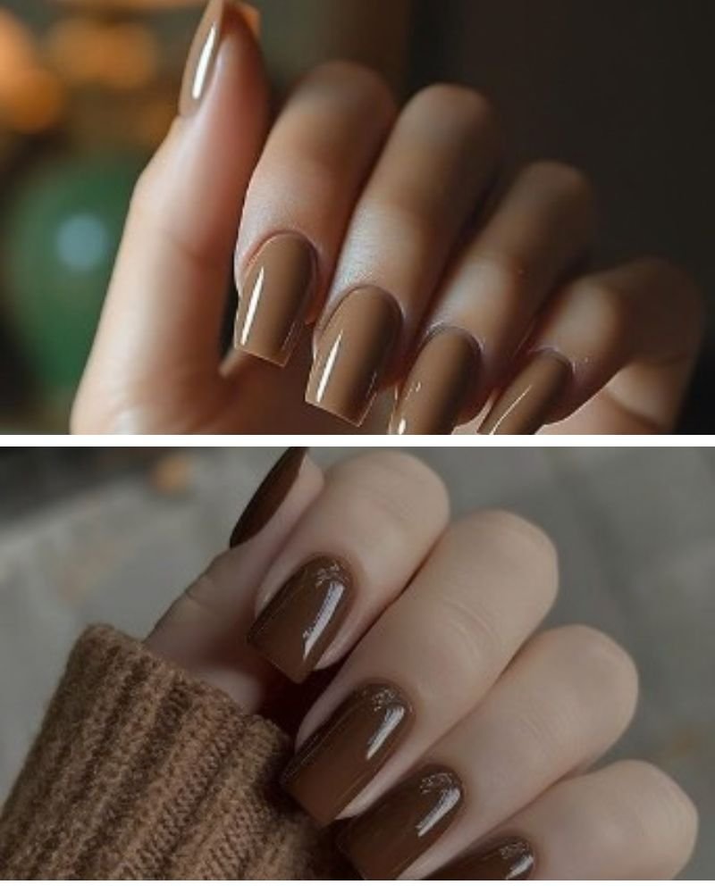 Mocha Fall Nails