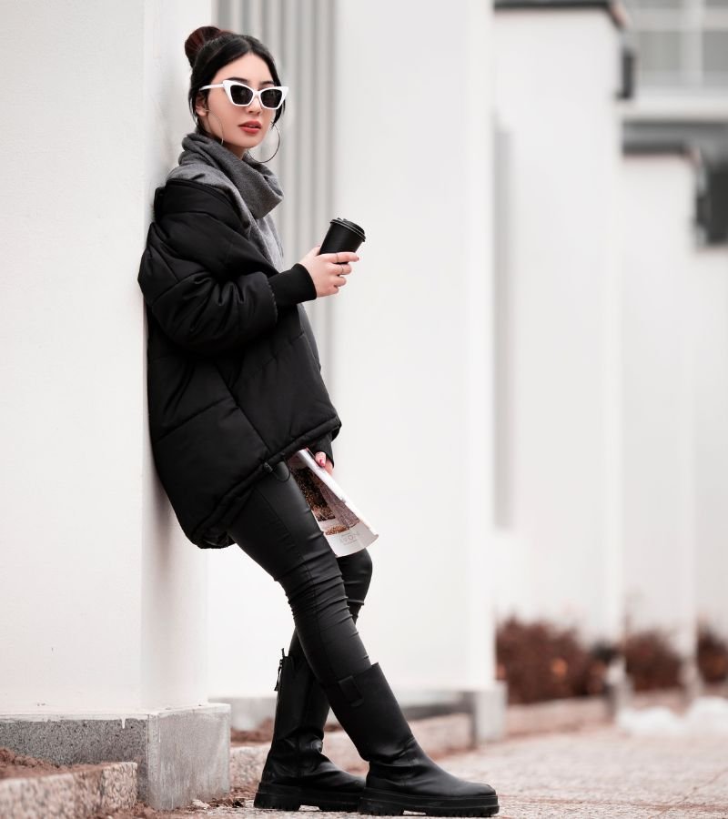 Monochrome Black Winter Outfit