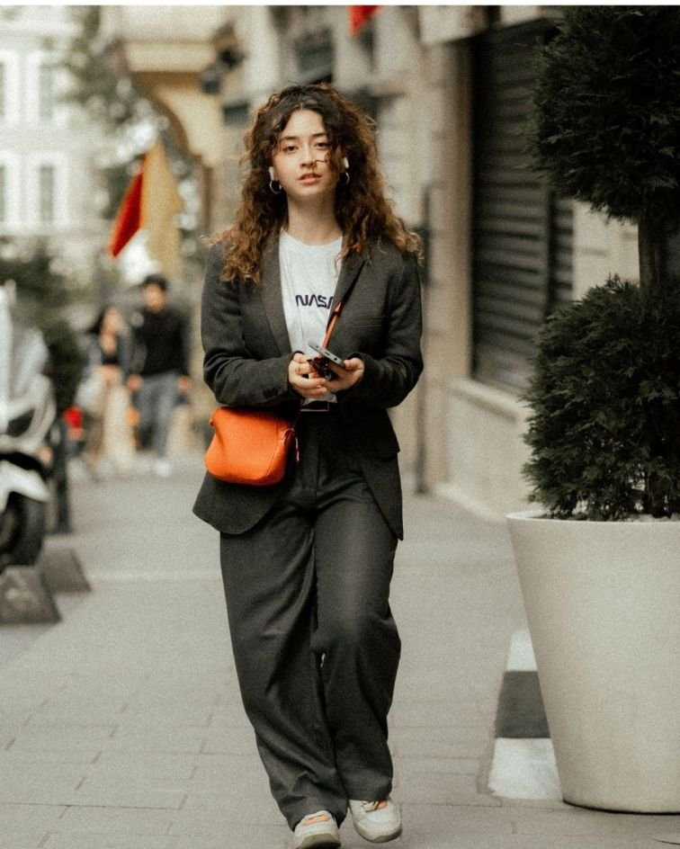 Blazer Jacket With a Simple Tee
