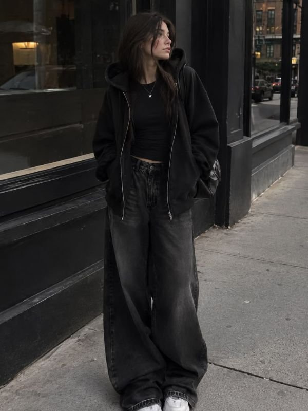 Hoodie and Black Jeans