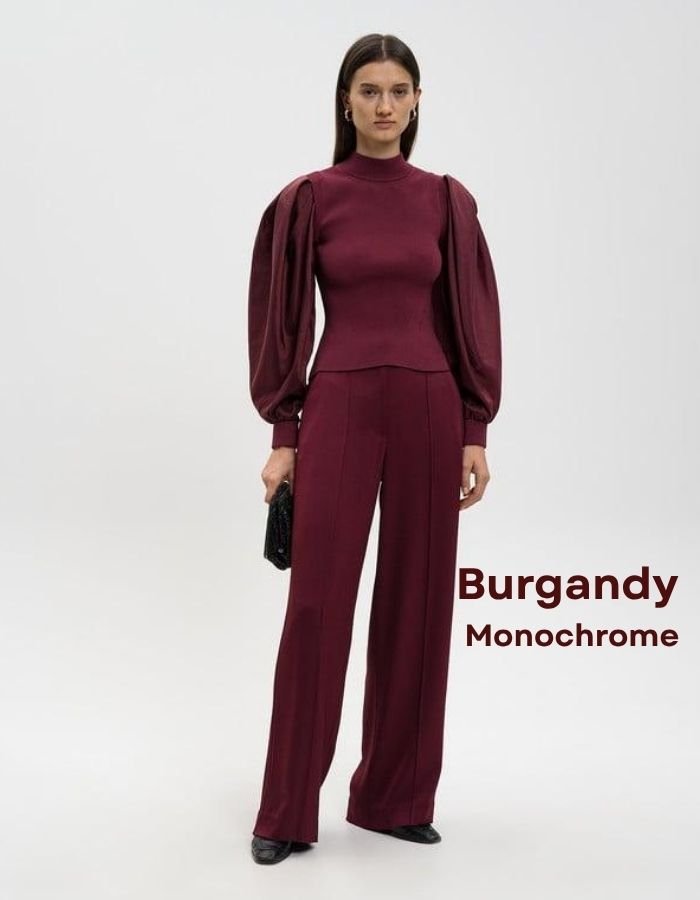 Burgundy Monochrome Thanksgiving Outfit