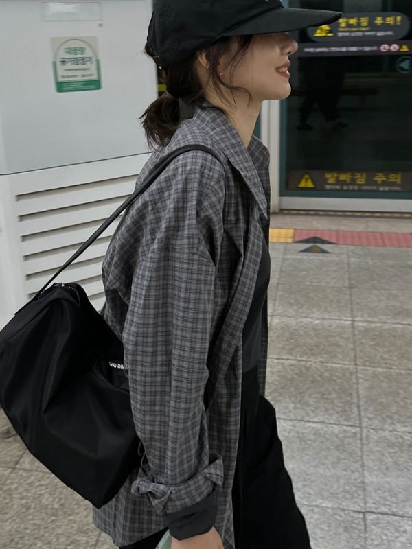 Plaid Shirt with Black Jeans
