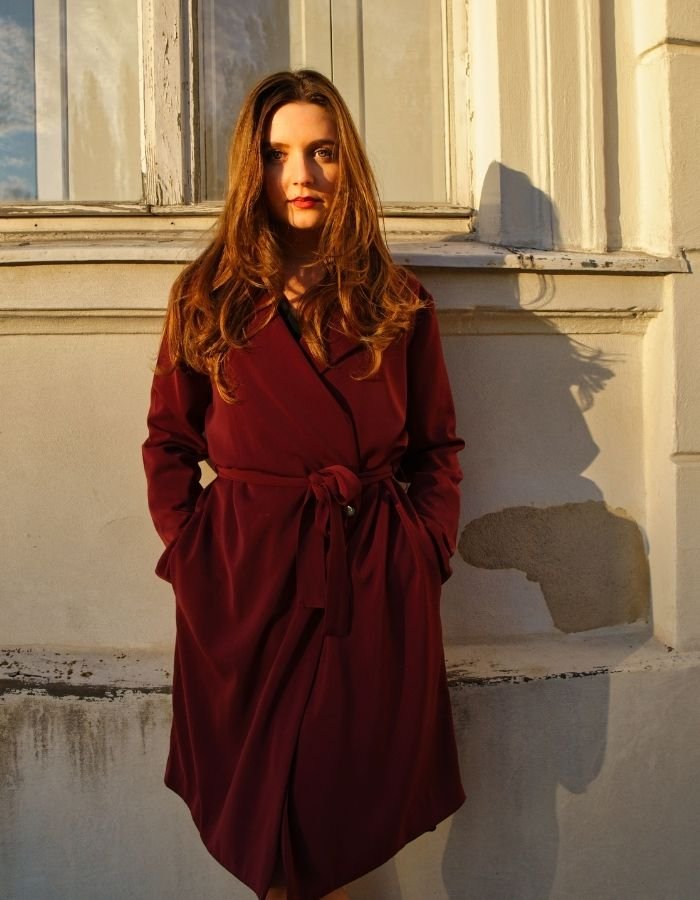 Burgundy Wrap Dress: An Elegant Thanksgiving Outfit